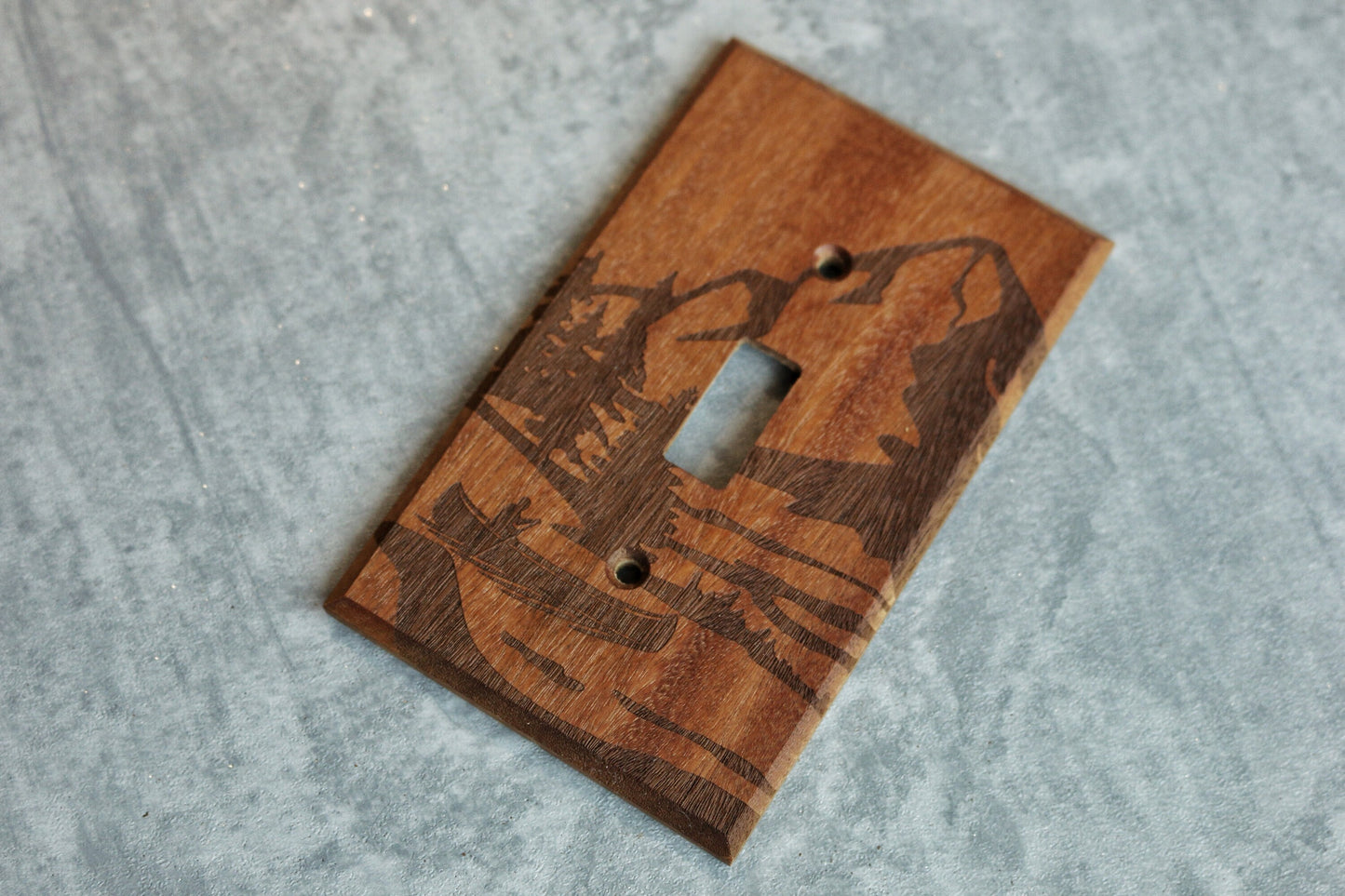 Wood Switch Plate Cover, Engraved Light Switch Cover, Wood Light Switch Cover, Outdoors, Outlet Cover, Wood Outlet Cover, Wall Switch,