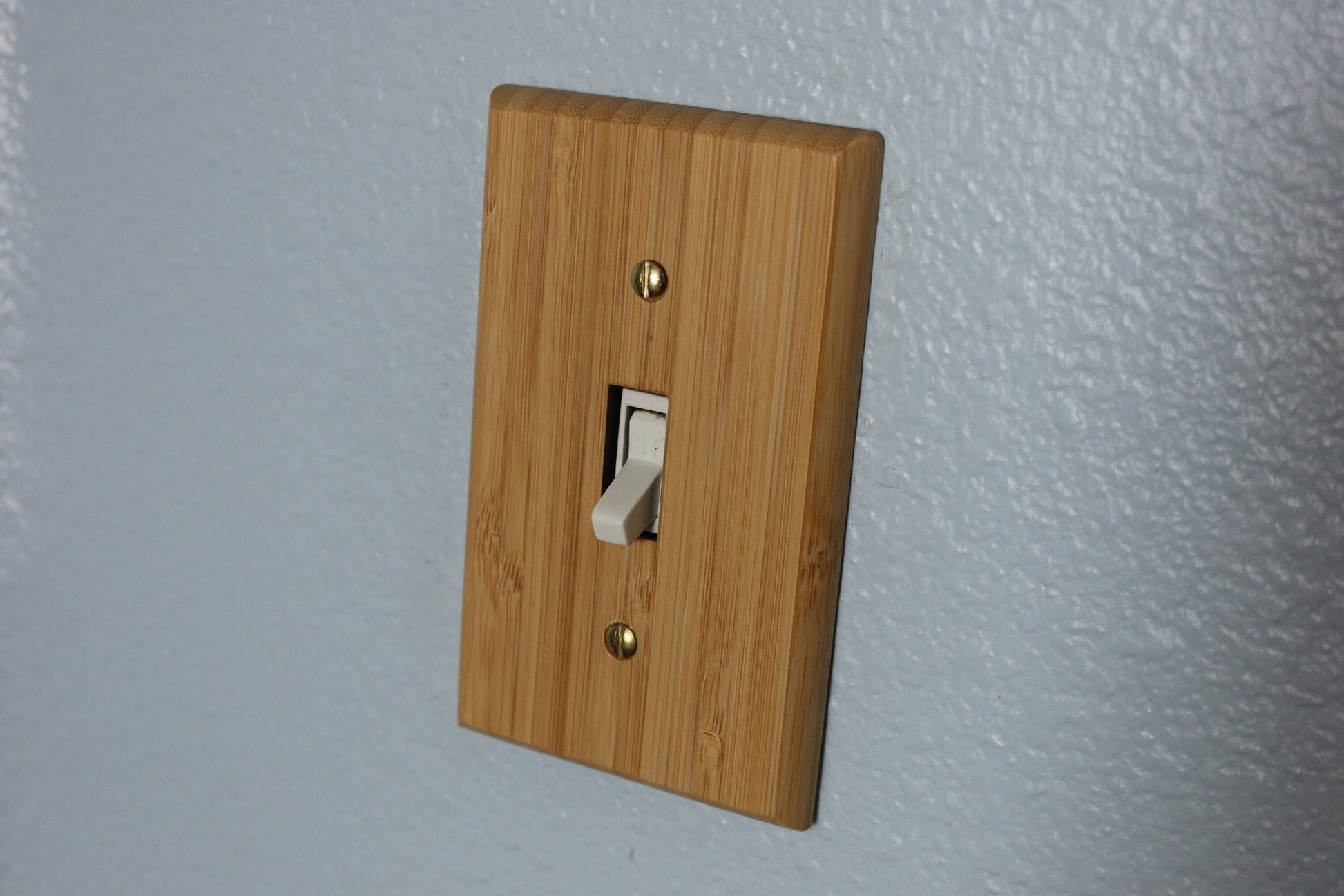 Wood Switch Plate Cover, Real Bamboo, Light Switch plate, Wallplate, Wood Light Switch cover, Duplex Outlet Cover, Wall Decorative Cover