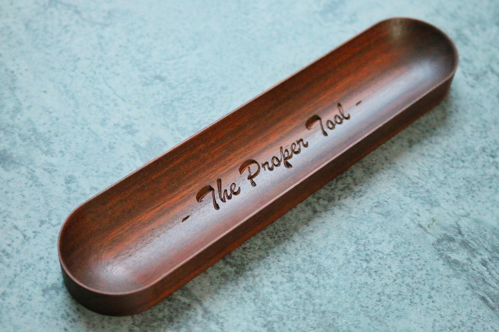 Iron Wood Pen Holder - Personalized Pen Rest For Desk - Pen Tray - Pencil Tray - Desk Organizer - Office Decor - Fathers Day Gift