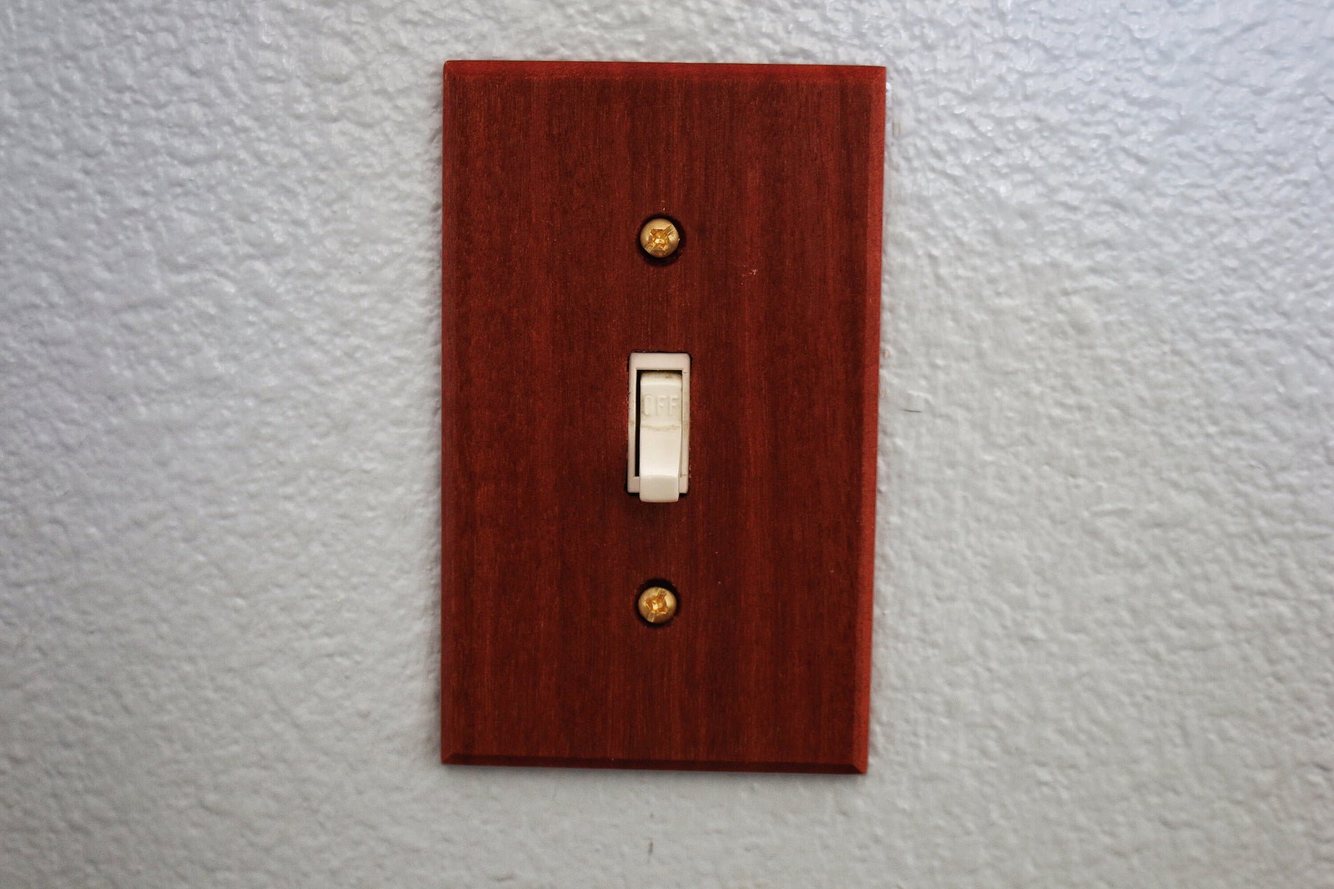 Wood Switch Plate Cover, Real Redwood, Light Switch Cover, Wood Light Switch Cover, Outlet Cover, Duplex, Wood Outlet Cover, Wall Switch