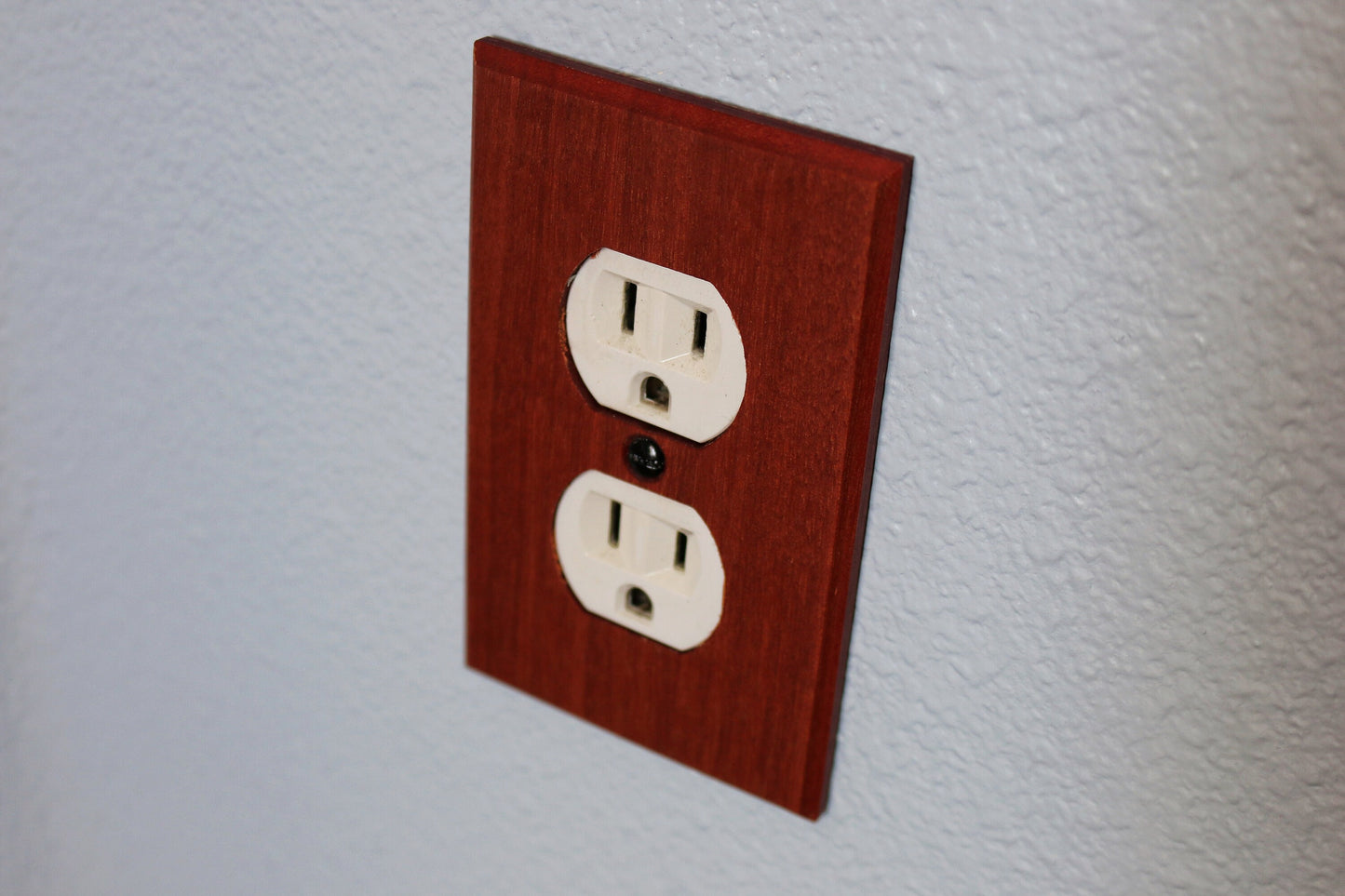 Wood Switch Plate Cover, Real Redwood, Light Switch Cover, Wood Light Switch Cover, Outlet Cover, Duplex, Wood Outlet Cover, Wall Switch