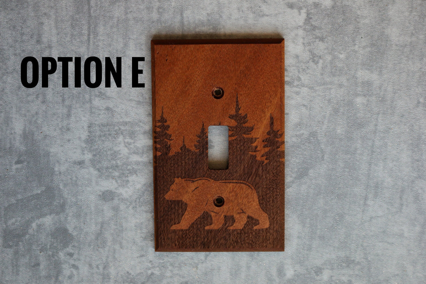 Wood Switch Plate Cover, Engraved Light Switch Cover, Wood Light Switch Cover, Outdoors, Outlet Cover, Wood Outlet Cover, Wall Switch,