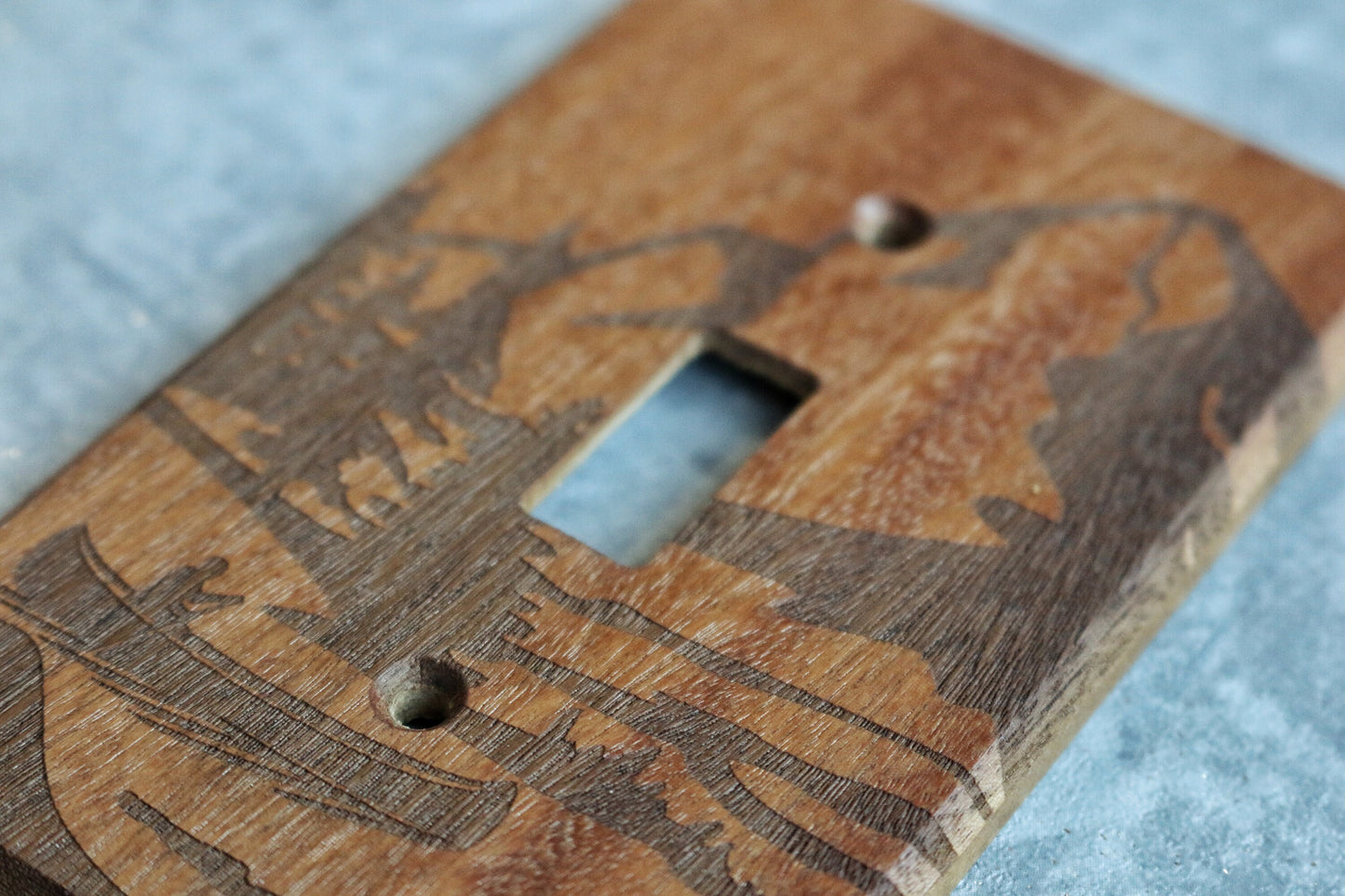 Wood Switch Plate Cover, Engraved Light Switch Cover, Wood Light Switch Cover, Outdoors, Outlet Cover, Wood Outlet Cover, Wall Switch,