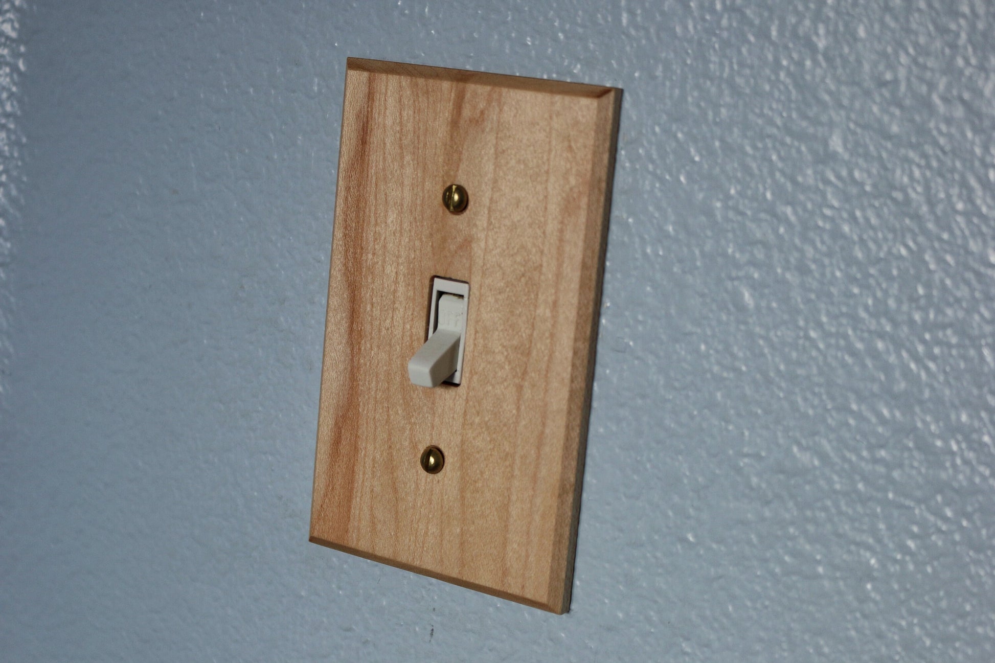 Wood Switch Plate Cover, Real Wood Maple, Light Switch Cover, Wood Light Switch Cover, Outlet Cover, Duplex, Wood Outlet Cover, Wall Switch