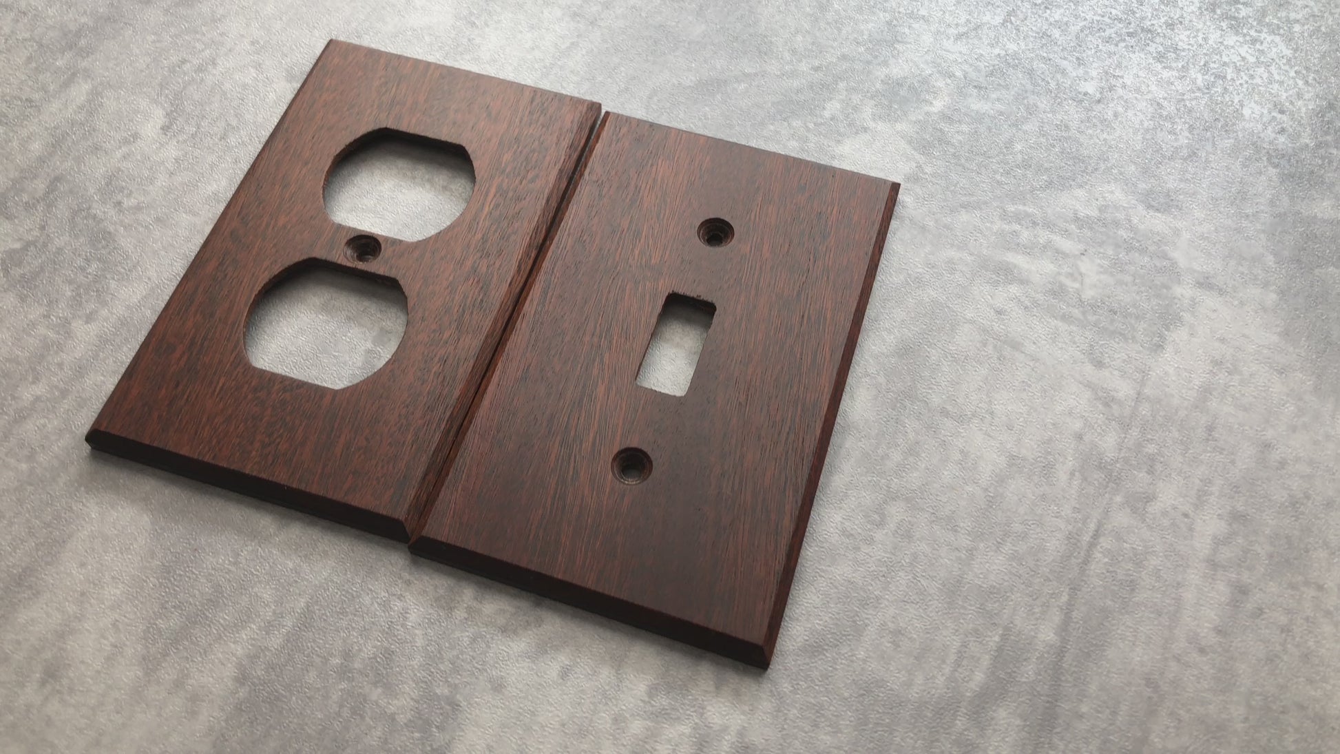 Ironwood Light Switch Cover, Wood  Outlet Cover, Light Switch plate, Wallplate, Surround View 